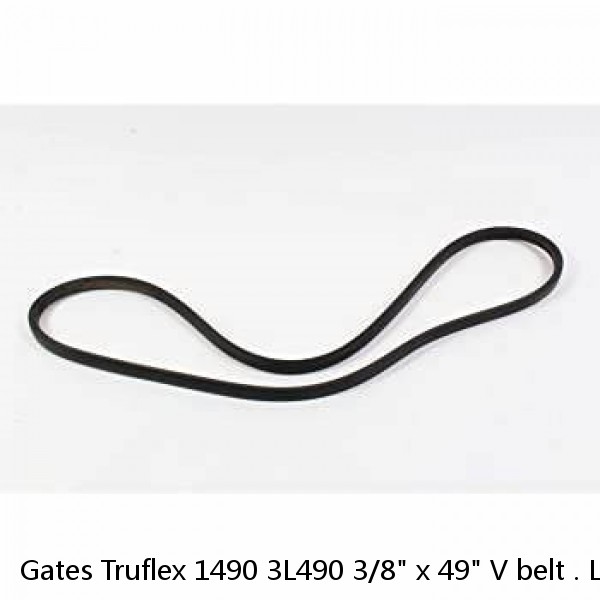 Gates Truflex 1490 3L490 3/8" x 49" V belt . Lot Of 2 #1 image