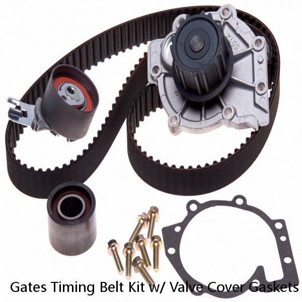 Gates Timing Belt Kit w/ Valve Cover Gaskets Fits 2003-2010 Hyundai Kia 2.7L V6 #1 image